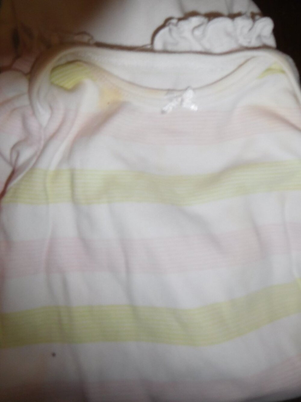 Light Pastel Stripes Infant Gown (0-3 Mos)